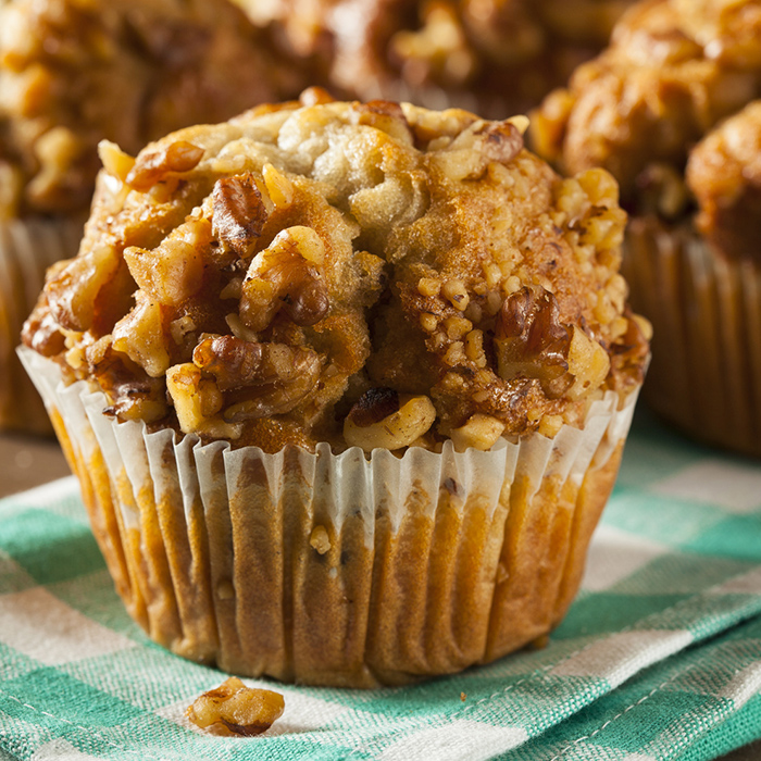 MUFFIN BANANES, DATTES ET NOIX